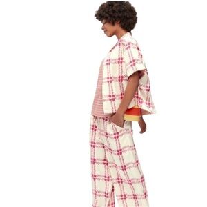 Marni x Uniqlo Drape Relaxed Wide Straight Pants Sz XXS